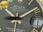 Rolex DateJust 278271 904L Steel Green Roman Dial Fluted Bezel on SS/YG Cal.2236 - Görsel 10