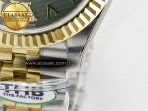 Rolex DateJust 278271 904L Steel Green Roman Dial Fluted Bezel on SS/YG Cal.2236 - Görsel 13