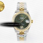 Rolex Datejust 278271 Yeşil Roma Kadran Yivli Cal.2236 Eta Saat - Görsel 3 - 1:1 Süper Klon Saat