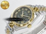 Rolex DateJust 278271 904L Steel Green Roman Dial Fluted Bezel on SS/YG Cal.2236 - Görsel 6