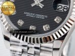 Rolex DateJust 31 278274 ARF 1:1 Best Edition 904L Steel Black Diamonds Dial on SS Jubilee Bracelet ETA 2688 - Görsel 12