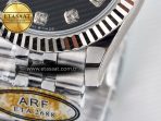 Rolex DateJust 31 278274 ARF 1:1 Best Edition 904L Steel Black Diamonds Dial on SS Jubilee Bracelet ETA 2688 - Görsel 13