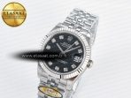 Rolex DateJust 31 278274 ARF 1:1 Best Edition 904L Steel Black Diamonds Dial on SS Jubilee Bracelet ETA 2688 - Görsel 2