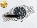 Rolex DateJust 31 278274 ARF 1:1 Best Edition 904L Steel Black Diamonds Dial on SS Jubilee Bracelet ETA 2688 - Görsel 8