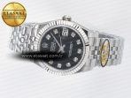 Rolex DateJust 31 278274 ARF 1:1 Best Edition 904L Steel Black Diamonds Dial on SS Jubilee Bracelet ETA 2688 - Görsel 9