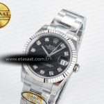 Rolex DateJust 31 278274 ARF 1:1 Best Edition 904L Steel Black Diamonds Dial on SS Oyster Bracelet ETA 2688