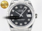 Rolex DateJust 31 278274 ARF 1:1 Best Edition 904L Steel Black Diamonds Dial on SS Oyster Bracelet ETA 2688 - Görsel 4
