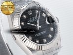 Rolex DateJust 31 278274 ARF 1:1 Best Edition 904L Steel Black Diamonds Dial on SS Oyster Bracelet ETA 2688 - Görsel 5