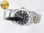 Rolex DateJust 31 278274 ARF 1:1 Best Edition 904L Steel Black Diamonds Dial on SS Oyster Bracelet ETA 2688 - Görsel 9