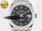 Rolex DateJust 31 278274 ARF 1:1 Best Edition 904L Steel Black Roman Dial on SS Jubilee Bracelet ETA 2688 - Görsel 4