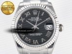 Rolex DateJust 31 278274 ARF 1:1 Best Edition 904L Steel Black Roman Dial on SS Oyster Bracelet ETA 2688 - Görsel 4