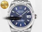 Rolex DateJust 31 278274 ARF 1:1 Best Edition 904L Steel Blue Dial Stick Marker on SS Jubilee Bracelet ETA 2688 - Görsel 4