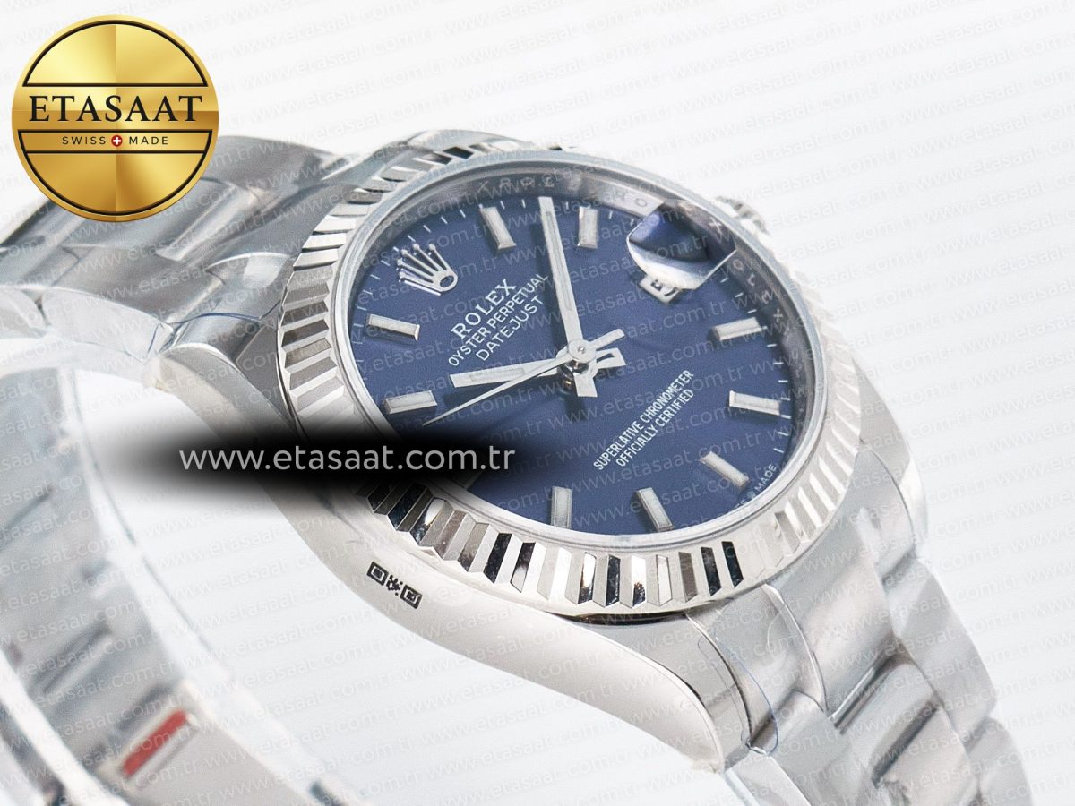 Rolex DateJust 31 278274 ARF 1:1 Best Edition 904L Steel Blue Dial Stick Marker on SS Oyster Bracelet ETA 2688 - Görsel 7