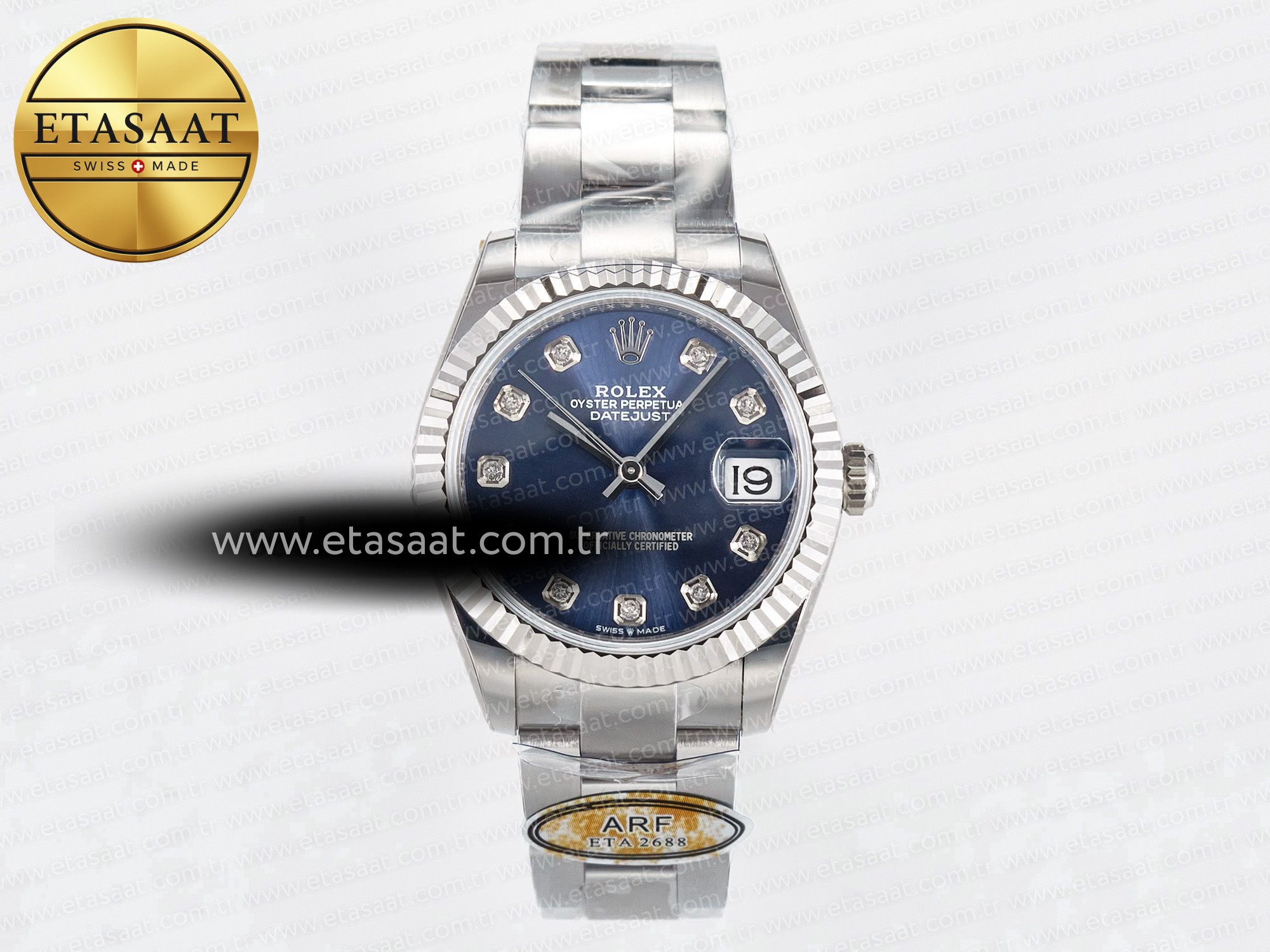 Rolex Datejust 31 278274 ARF Mavi Pırlanta Kadran 2688 Eta Saat - 1:1 Süper Klon Replika Saat Rolex Datejust 31 278274 ARF Mavi Pırlanta Kadran 2688 Eta Saat - 1:1 Süper Klon Replika Saat