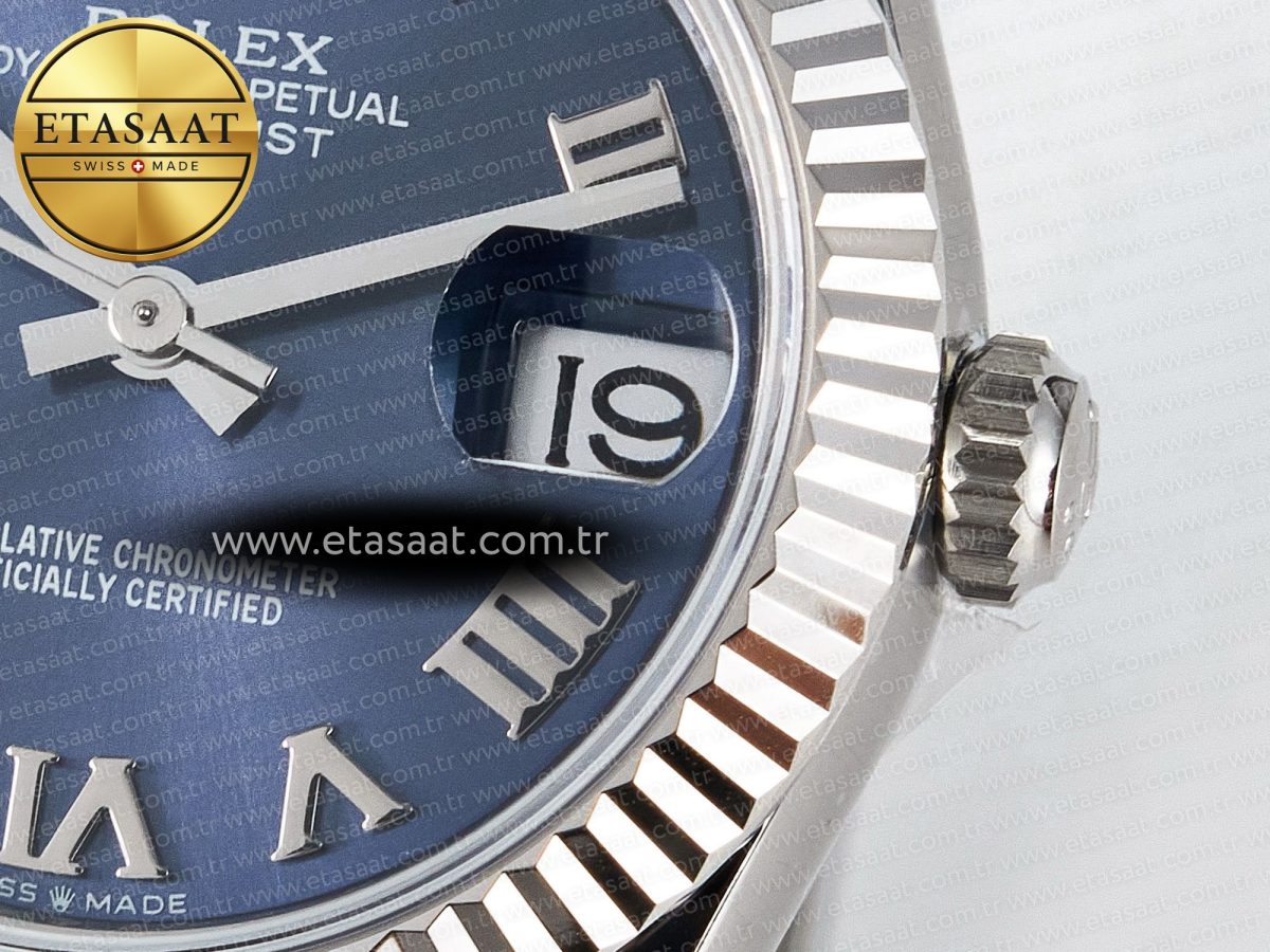 Rolex DateJust 31 278274 ARF 1:1 Best Edition 904L Steel Blue Roman Dial on SS Oyster Bracelet ETA 2688 - Görsel 11