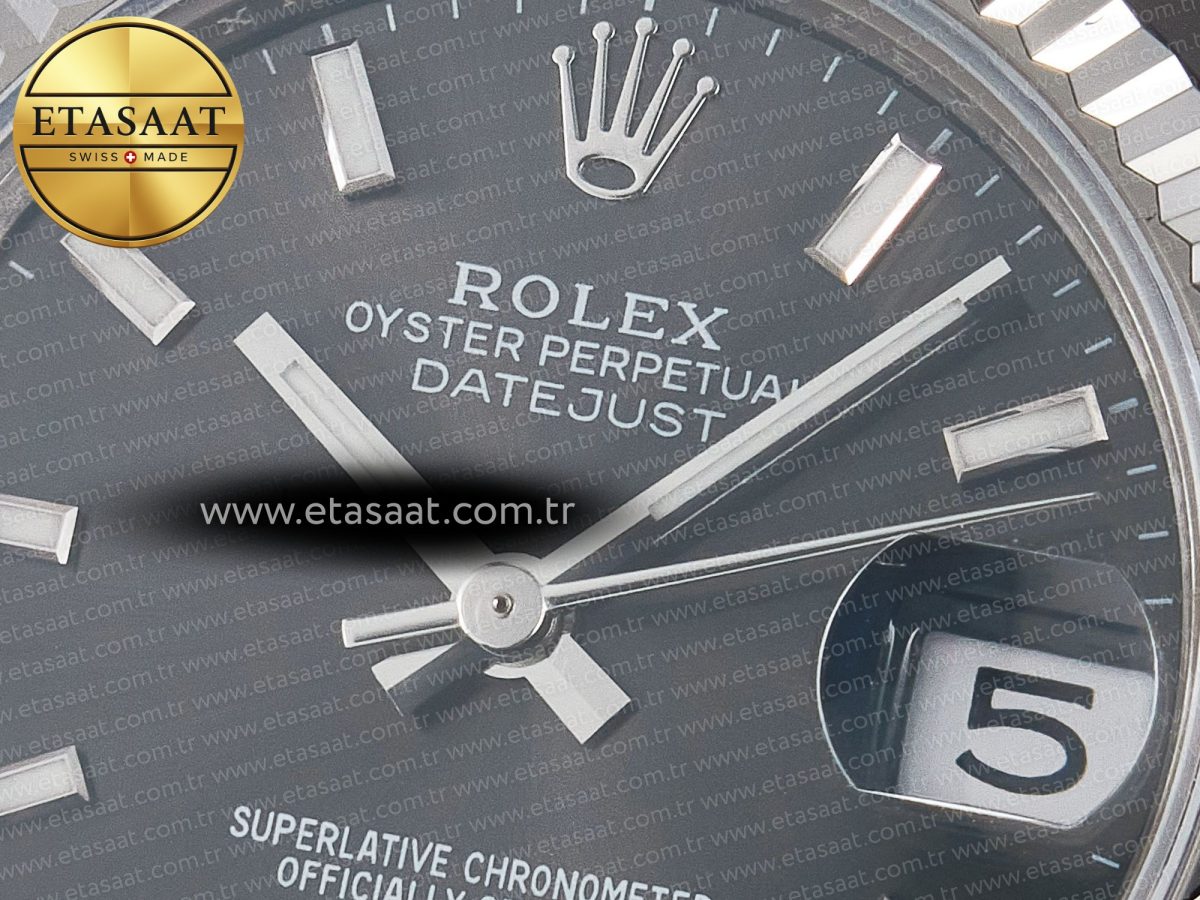 Rolex DateJust 31 278274 ARF 1:1 Best Edition 904L Steel Gray Dial Stick Marker on SS Oyster Bracelet ETA 2688 - Görsel 10