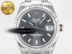 Rolex DateJust 31 278274 ARF 1:1 Best Edition 904L Steel Gray Dial Stick Marker on SS Oyster Bracelet ETA 2688 - Görsel 4