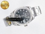 Rolex DateJust 31 278274 ARF 1:1 Best Edition 904L Steel Gray Dial Stick Marker on SS Oyster Bracelet ETA 2688 - Görsel 8