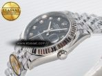 Rolex DateJust 31 278274 ARF 1:1 Best Edition 904L Steel Gray Diamonds Dial on SS Jubilee Bracelet ETA 2688 - Görsel 6