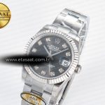 Rolex DateJust 31 278274 ARF 1:1 Best Edition 904L Steel Gray Diamonds Dial on SS Oyster Bracelet ETA 2688