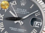 Rolex DateJust 31 278274 ARF 1:1 Best Edition 904L Steel Gray Roman Diamonds Dial on SS Jubilee Bracelet ETA 2688 - Görsel 10