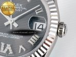 Rolex DateJust 31 278274 ARF 1:1 Best Edition 904L Steel Gray Roman Diamonds Dial on SS Jubilee Bracelet ETA 2688 - Görsel 11
