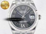 Rolex DateJust 31 278274 ARF 1:1 Best Edition 904L Steel Gray Roman Diamonds Dial on SS Jubilee Bracelet ETA 2688 - Görsel 4