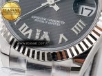 Rolex DateJust 31 278274 ARF 1:1 Best Edition 904L Steel Gray Roman Diamonds Dial on SS Oyster Bracelet ETA 2688 - Görsel 12