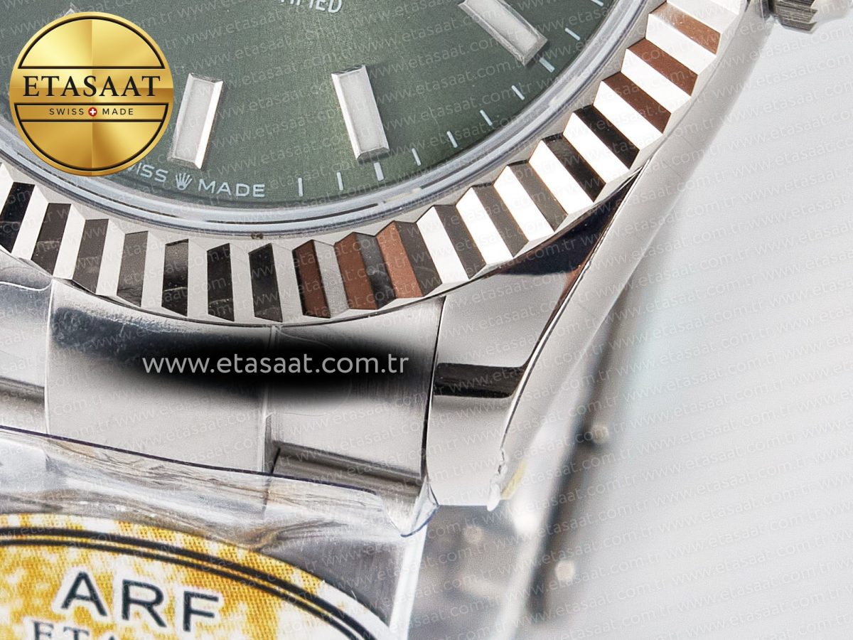 Rolex DateJust 31 278274 ARF 1:1 Best Edition 904L Steel Green Dial Stick Marker on SS Oyster Bracelet ETA 2688 - Görsel 13