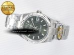 Rolex DateJust 31 278274 ARF 1:1 Best Edition 904L Steel Green Dial Stick Marker on SS Oyster Bracelet ETA 2688 - Görsel 9