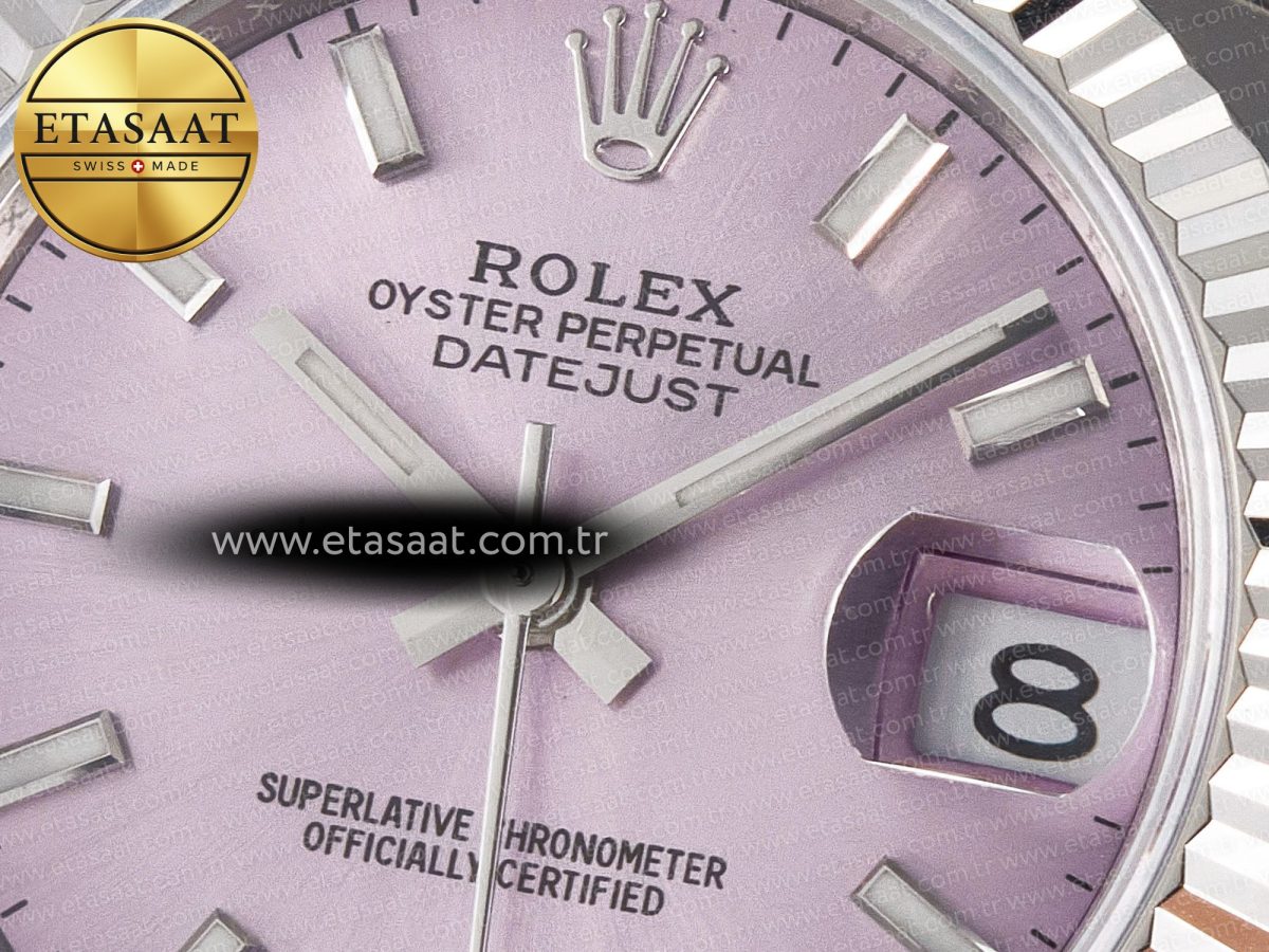 Rolex DateJust 31 278274 ARF 1:1 Best Edition 904L Steel Pink Dial Stick Marker on SS Jubilee Bracelet ETA 2688 - Görsel 10