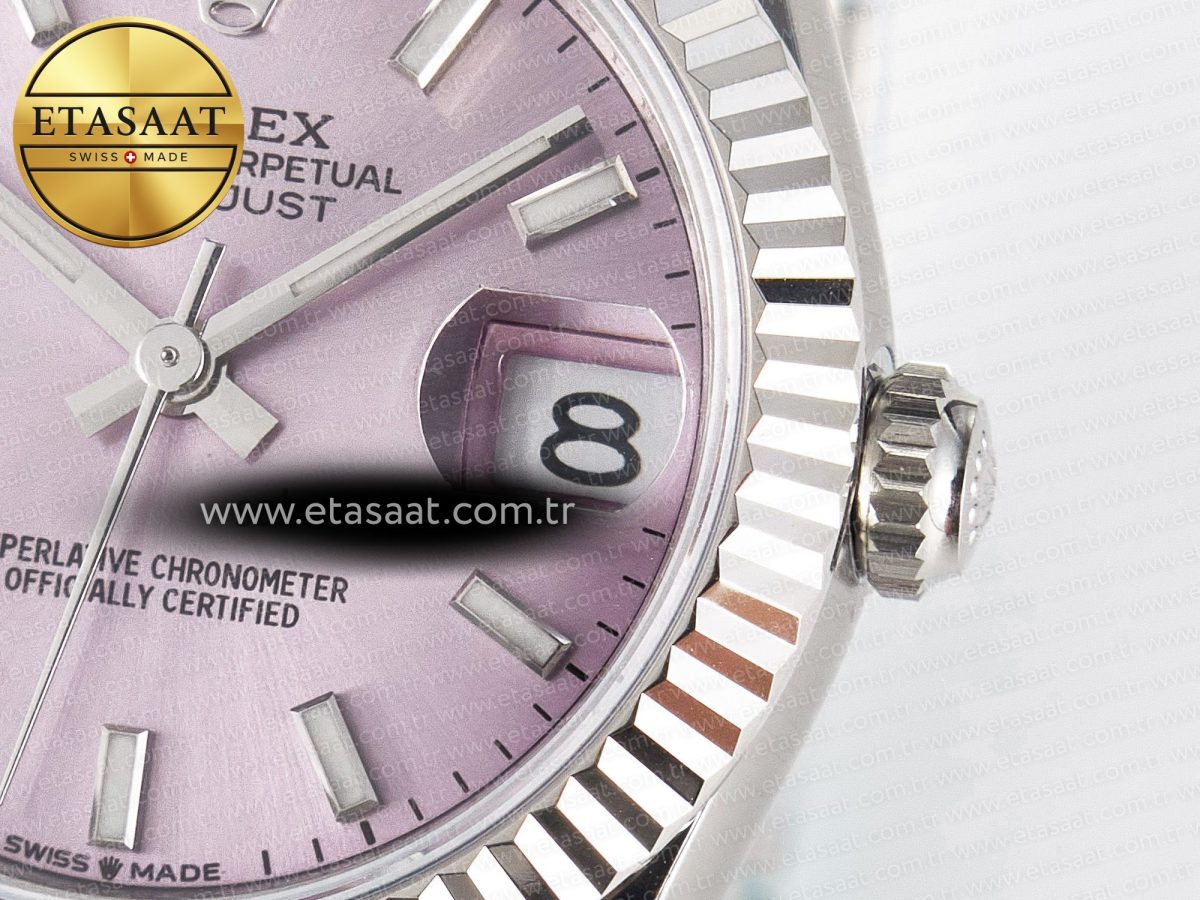 Rolex DateJust 31 278274 ARF 1:1 Best Edition 904L Steel Pink Dial Stick Marker on SS Jubilee Bracelet ETA 2688 - Görsel 11