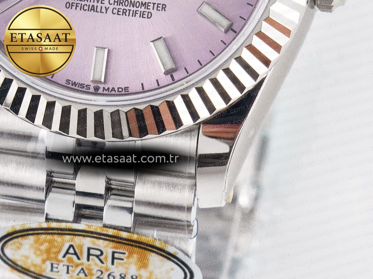 Rolex DateJust 31 278274 ARF 1:1 Best Edition 904L Steel Pink Dial Stick Marker on SS Jubilee Bracelet ETA 2688 - Görsel 13