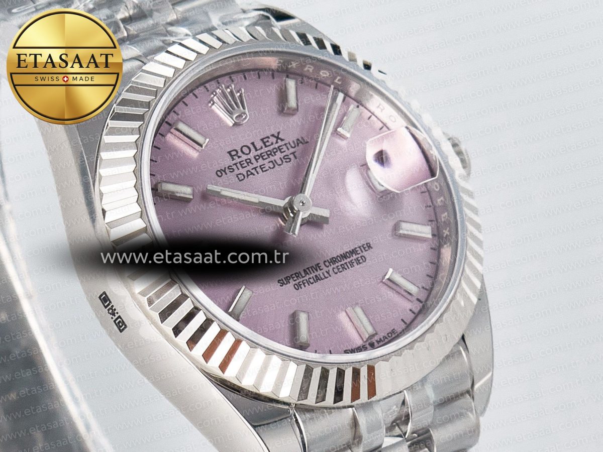 Rolex DateJust 31 278274 ARF 1:1 Best Edition 904L Steel Pink Dial Stick Marker on SS Jubilee Bracelet ETA 2688 - Görsel 5