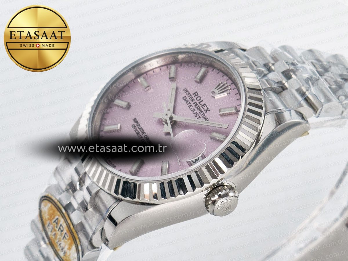 Rolex DateJust 31 278274 ARF 1:1 Best Edition 904L Steel Pink Dial Stick Marker on SS Jubilee Bracelet ETA 2688 - Görsel 6