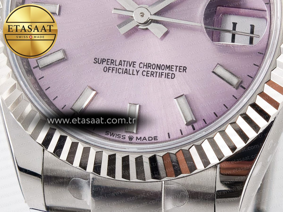 Rolex DateJust 31 278274 ARF 1:1 Best Edition 904L Steel Pink Dial Stick Marker on SS Oyster Bracelet ETA 2688 - Görsel 12