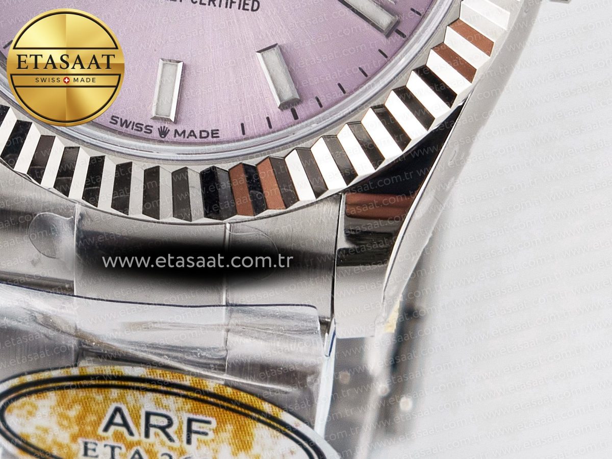 Rolex DateJust 31 278274 ARF 1:1 Best Edition 904L Steel Pink Dial Stick Marker on SS Oyster Bracelet ETA 2688 - Görsel 13