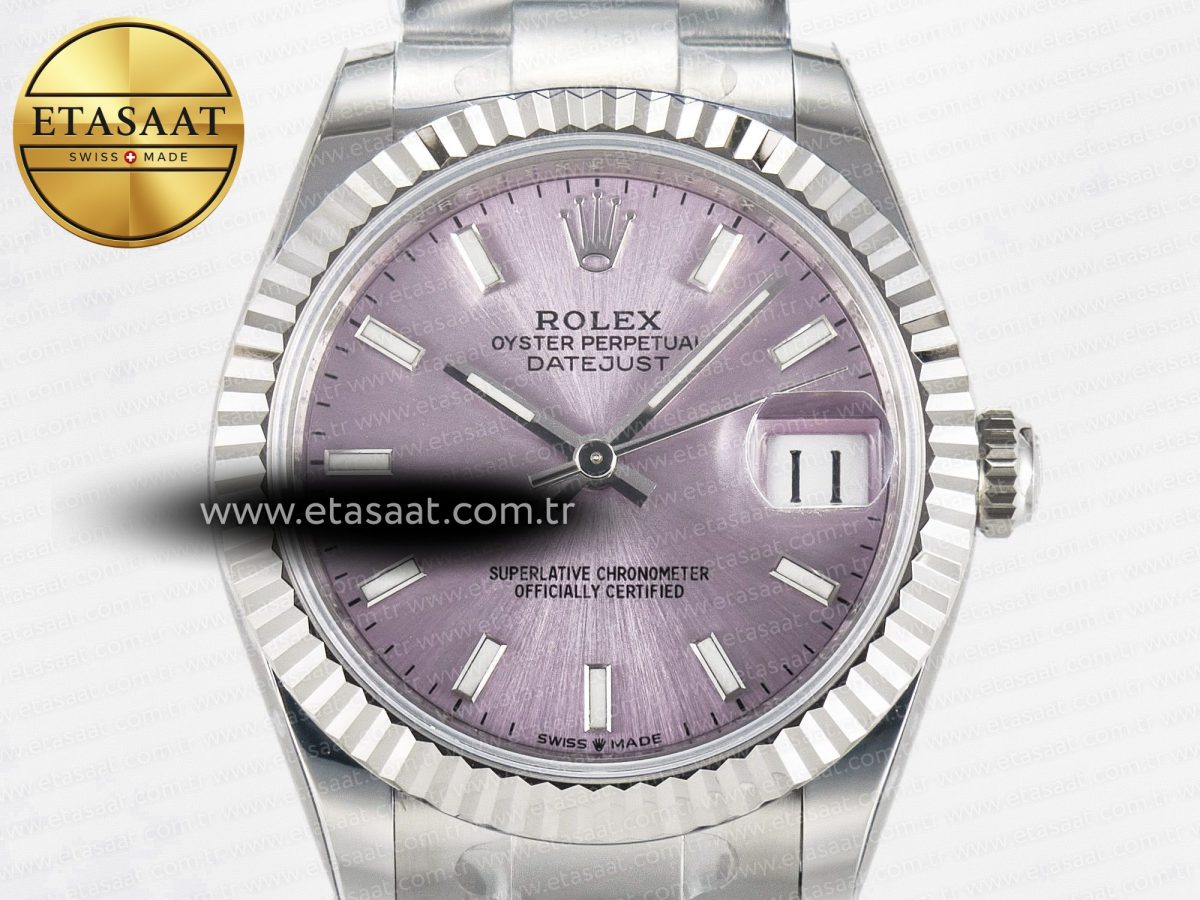 Rolex DateJust 31 278274 ARF 1:1 Best Edition 904L Steel Pink Dial Stick Marker on SS Oyster Bracelet ETA 2688 - Görsel 4