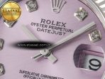 Rolex DateJust 31 278274 ARF 1:1 Best Edition 904L Steel Pink Diamonds Dial on SS Jubilee Bracelet ETA 2688 - Görsel 10