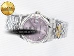 Rolex DateJust 31 278274 ARF 1:1 Best Edition 904L Steel Pink Diamonds Dial on SS Jubilee Bracelet ETA 2688 - Görsel 9
