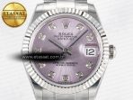 Rolex DateJust 31 278274 ARF 1:1 Best Edition 904L Steel Pink Diamonds Dial on SS Oyster Bracelet ETA 2688 - Görsel 4