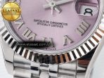 Rolex DateJust 31 278274 ARF 1:1 Best Edition 904L Steel Pink Roman Dial on SS Jubilee Bracelet ETA 2688 - Görsel 12