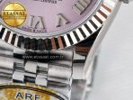 Rolex DateJust 31 278274 ARF 1:1 Best Edition 904L Steel Pink Roman Dial on SS Jubilee Bracelet ETA 2688 - Görsel 13