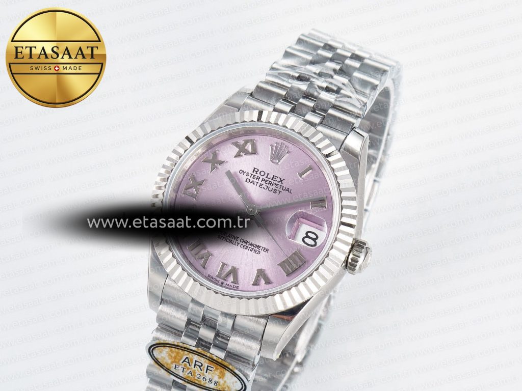 datejust 31 278274 arf 11 best edition 904l steel pink roman dial on ss jubilee bracelet eta 26882