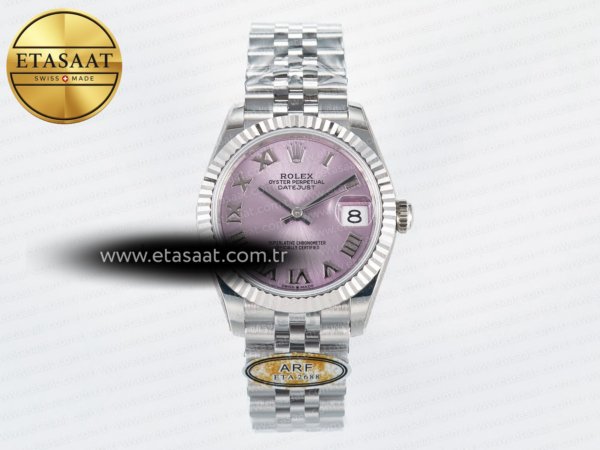 Rolex Datejust 31 278274 ARF Pembe Roma Kadran Jubilee 2688 Eta Saat - 1:1 Süper Klon Replika Saat