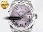 Rolex DateJust 31 278274 ARF 1:1 Best Edition 904L Steel Pink Roman Dial on SS Jubilee Bracelet ETA 2688 - Görsel 4