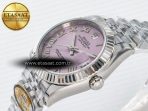 Rolex DateJust 31 278274 ARF 1:1 Best Edition 904L Steel Pink Roman Dial on SS Jubilee Bracelet ETA 2688 - Görsel 6