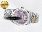 Rolex DateJust 31 278274 ARF 1:1 Best Edition 904L Steel Pink Roman Dial on SS Jubilee Bracelet ETA 2688 - Görsel 9