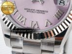 Rolex GDateJust 31 278274 ARF 1:1 Best Edition 904L Steel Pink Roman Dial on SS Oyster Bracelet ETA 2688 - Görsel 12