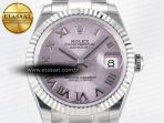 Rolex GDateJust 31 278274 ARF 1:1 Best Edition 904L Steel Pink Roman Dial on SS Oyster Bracelet ETA 2688 - Görsel 4